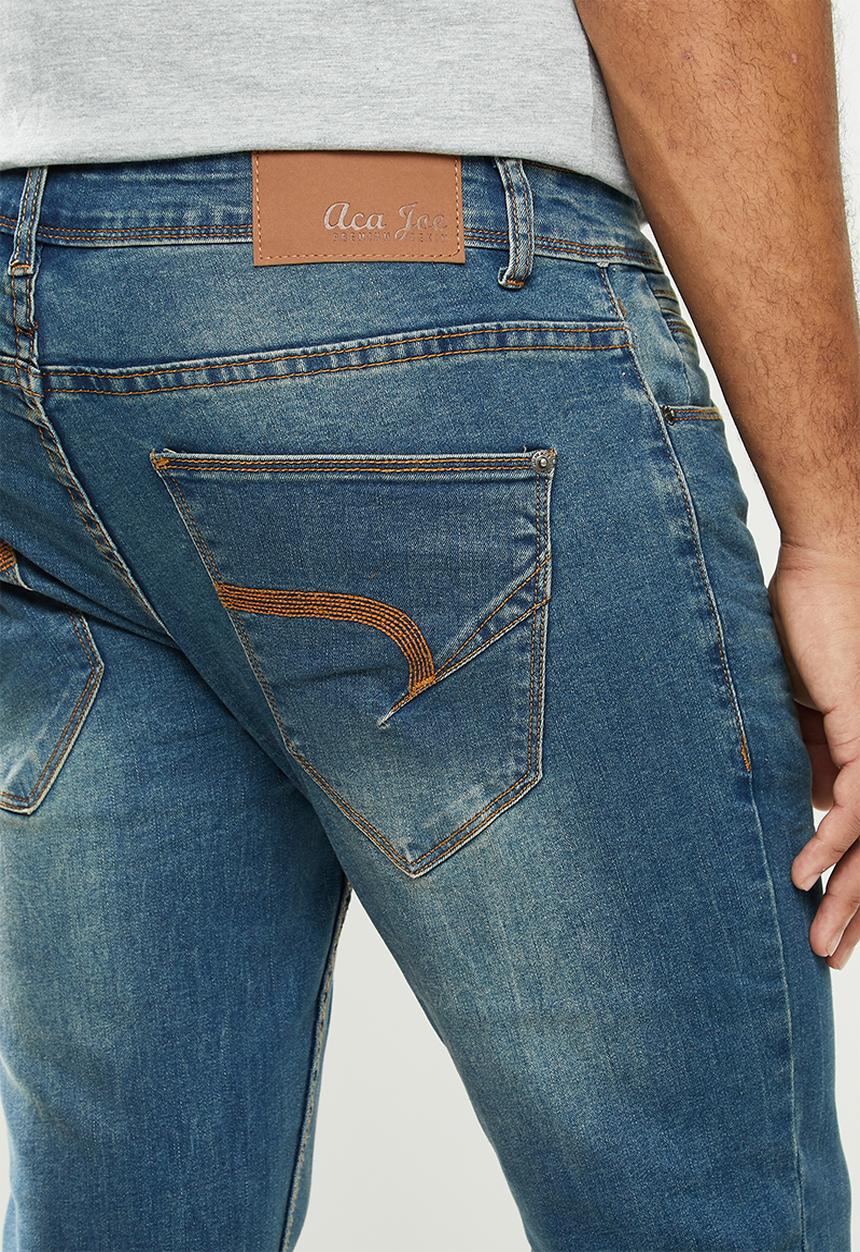 Aca Joe - Aca Joe styled skinny fit jeans - light blue