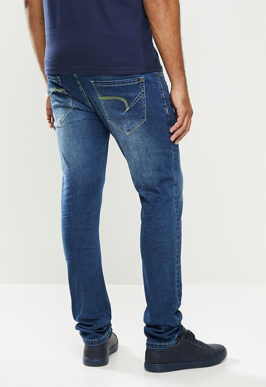 Aca Joe - Aca Joe styled skinny fit jeans - mid blue