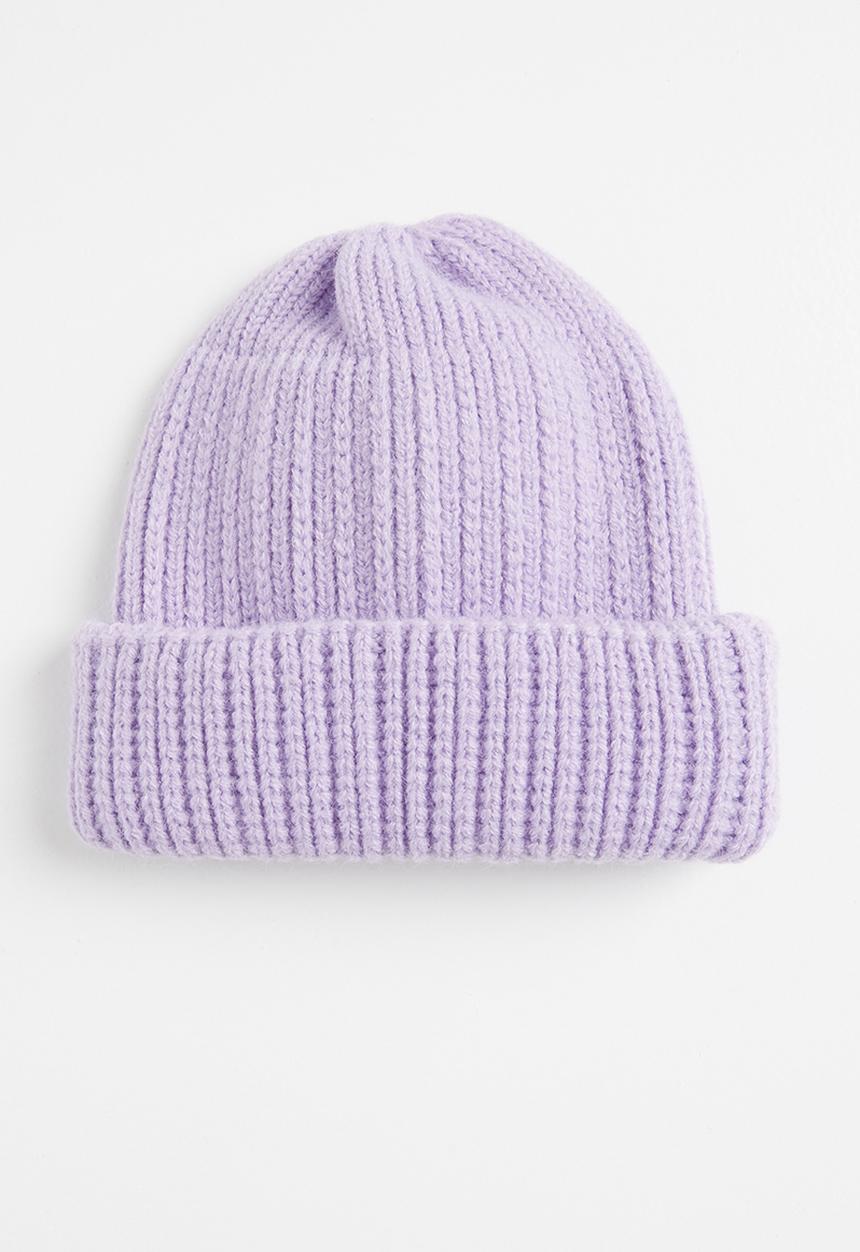 Pop Candy - Baby girls turn up beanie - lilac