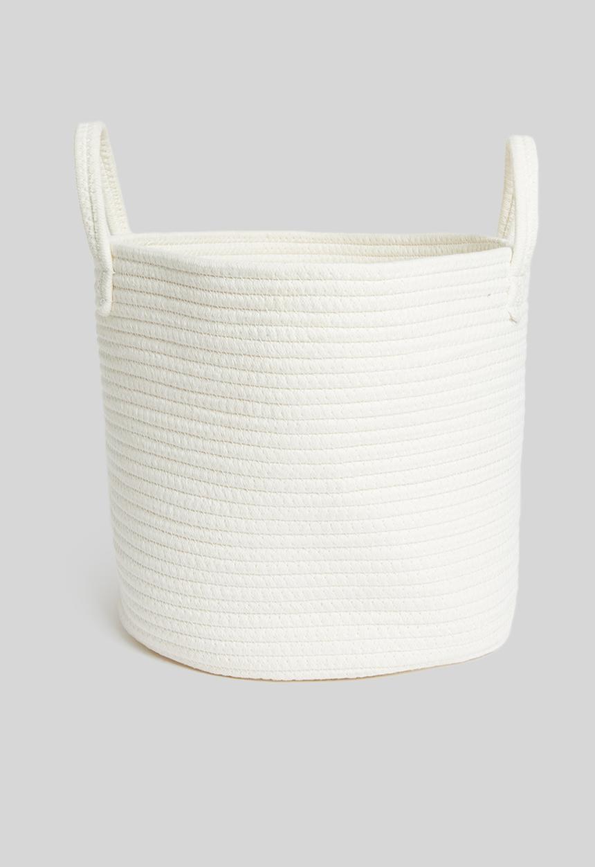 Sixth Floor - Cotton rope toy basket - natural