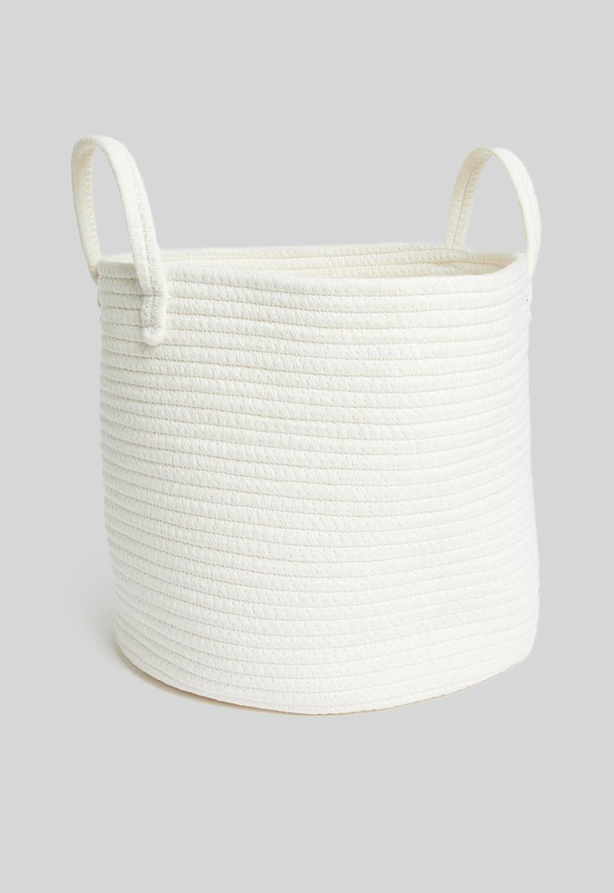 Sixth Floor - Cotton rope toy basket - natural
