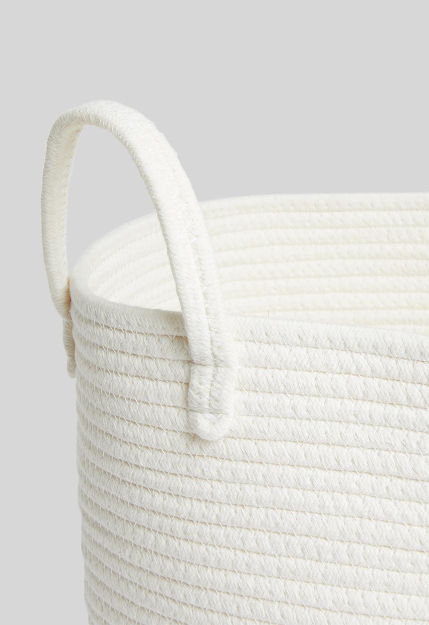 Sixth Floor - Cotton rope toy basket - natural