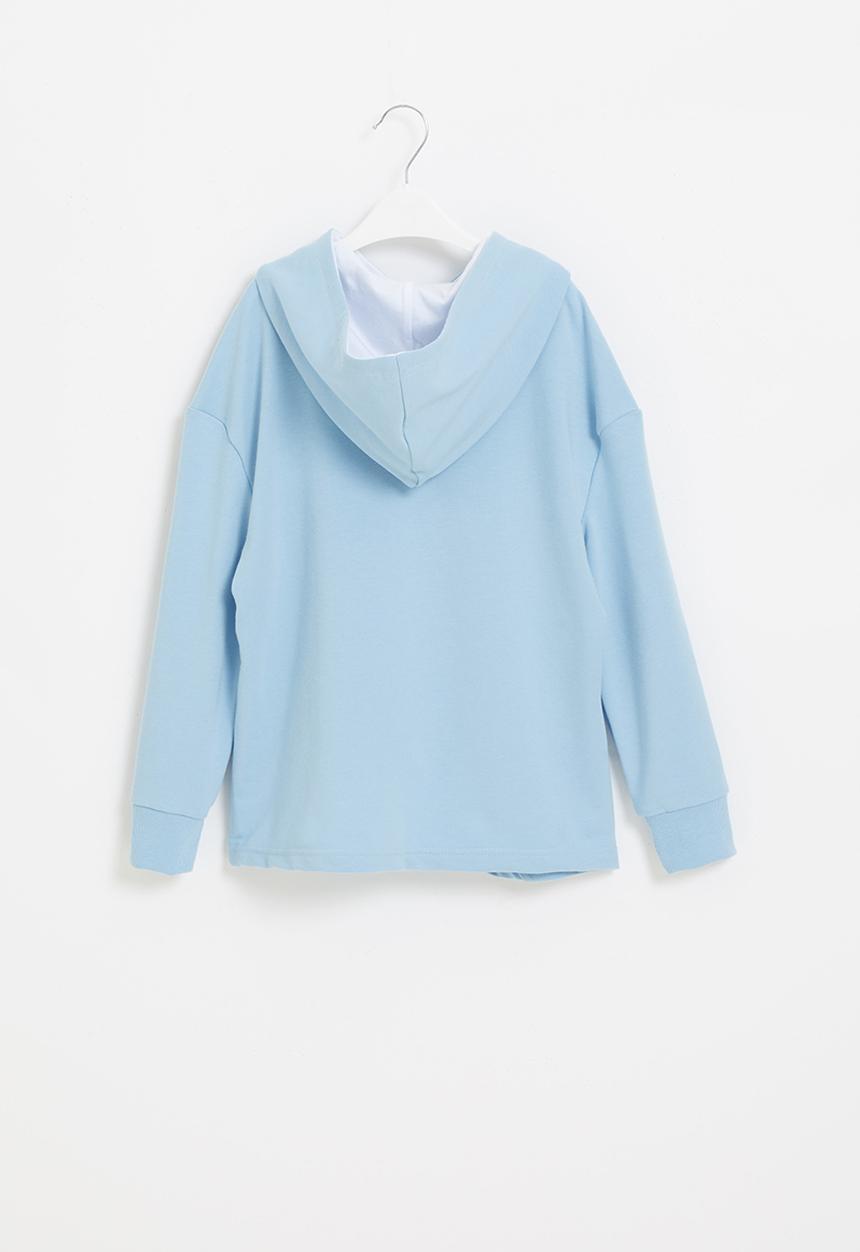 Rebel Republic - Boys sporty hoody - blue