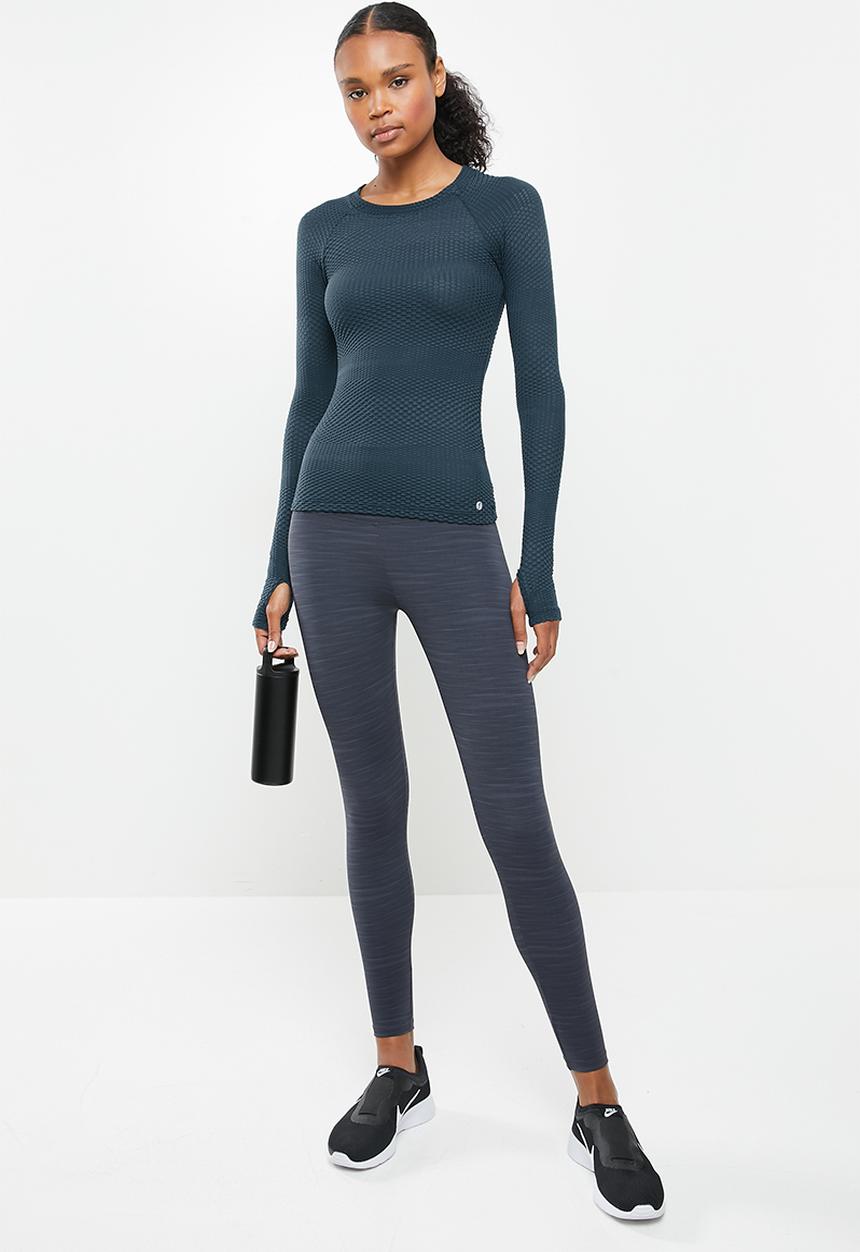 Fitgymwear - Space-dye ultra skinny - grey