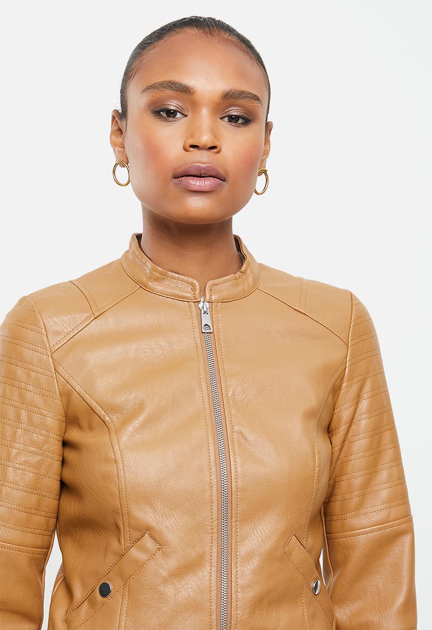 Vero Moda - Love short coated jacket - brown