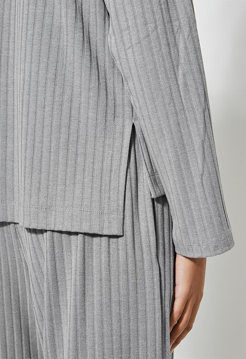 Superbalist - Roll neck soft touch top - grey