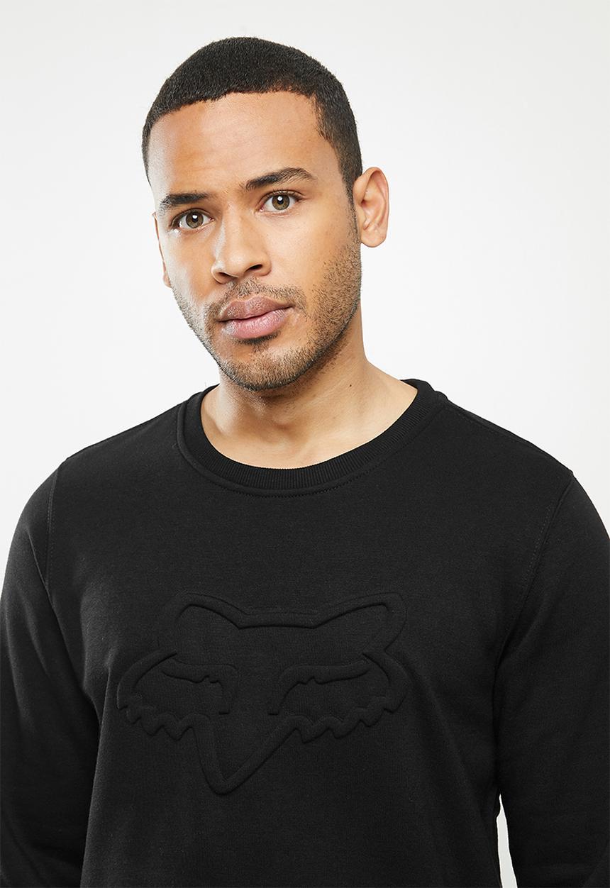 Fox - Refract crew fleece - black
