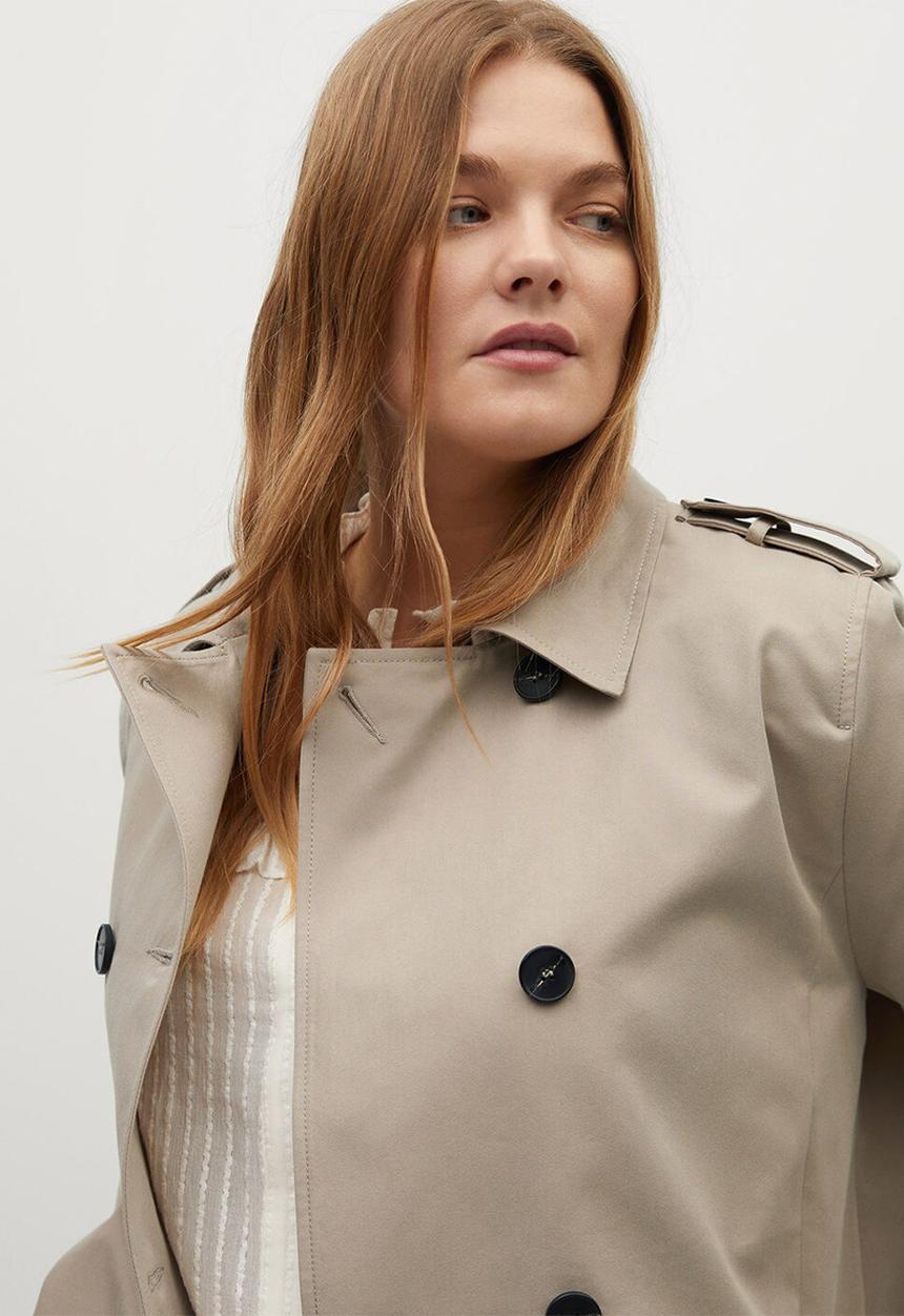 Violeta by Mango - Trench coat snow8 - light beige