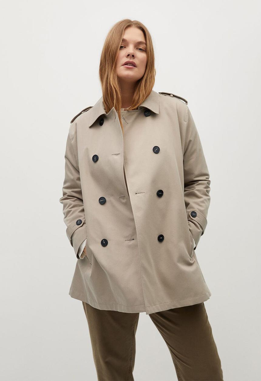 Violeta by Mango - Trench coat snow8 - light beige
