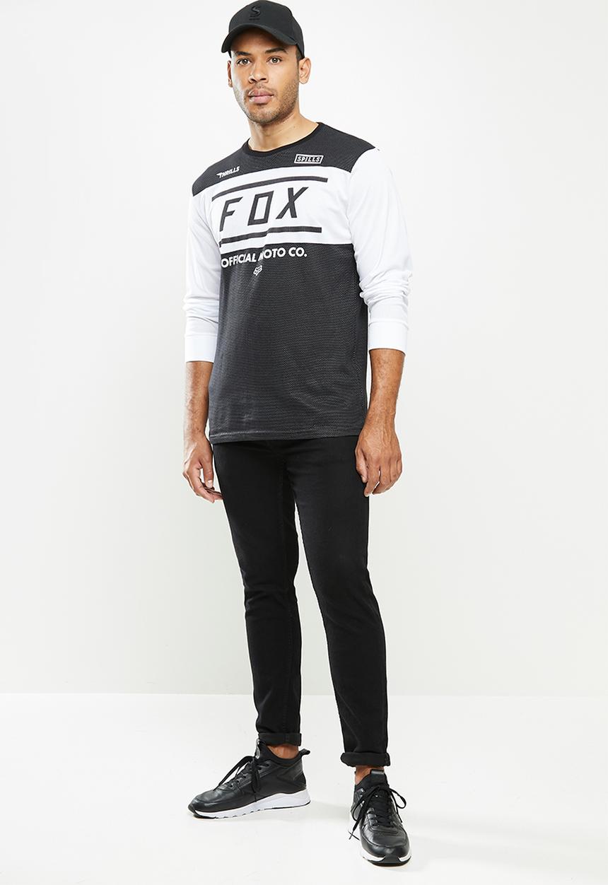 Fox - Official airline long sleeve  - white & black 
