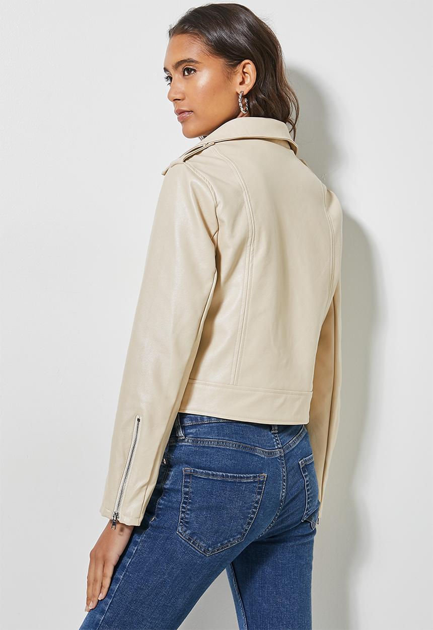 Superbalist - Biker jacket - ivory