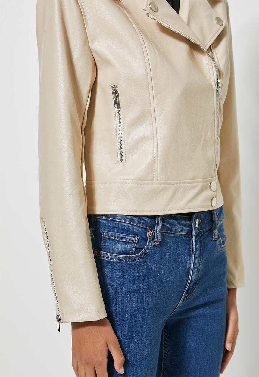 Superbalist - Biker jacket - ivory