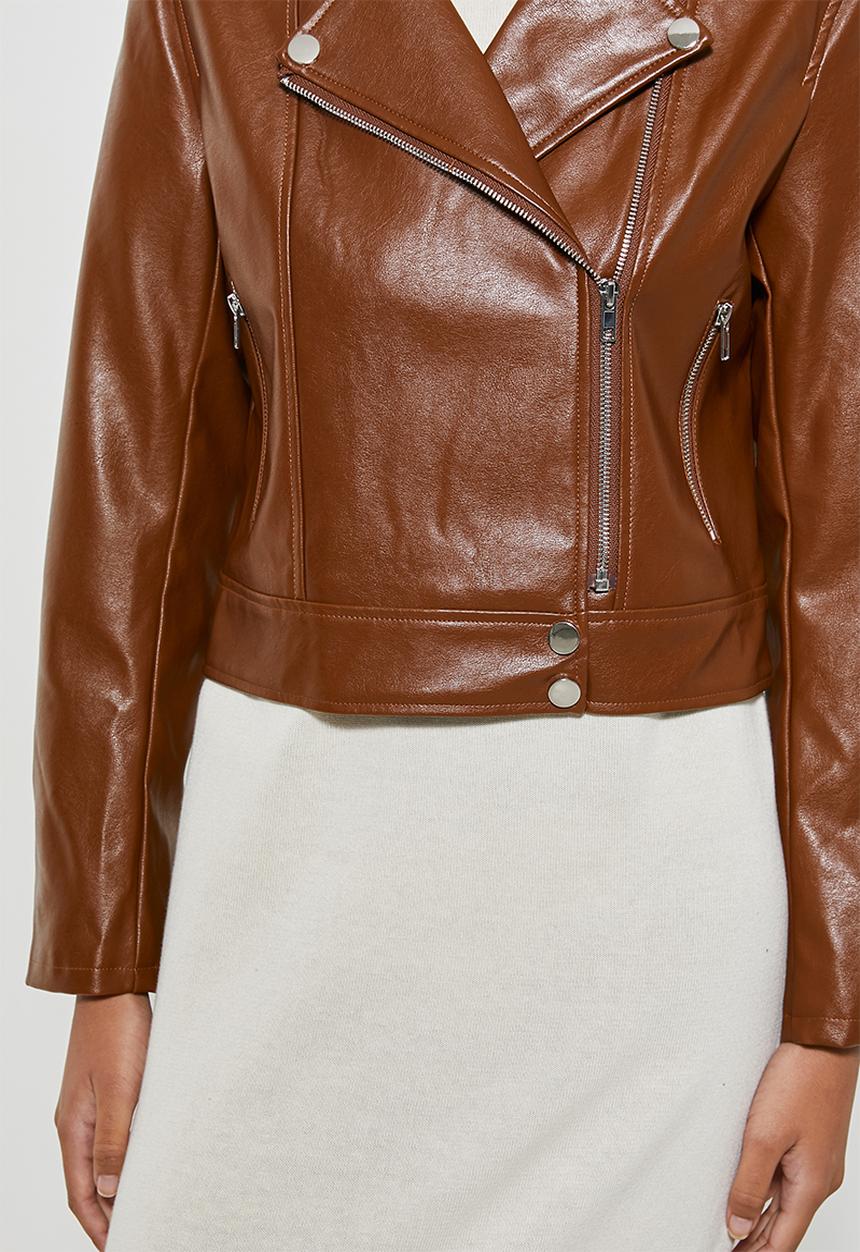Superbalist - Biker jacket - tobacco