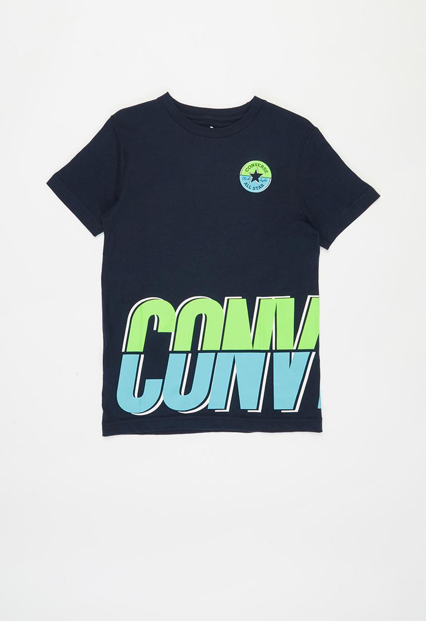 Converse - Short sleeve logo graphic t-shirt - navy