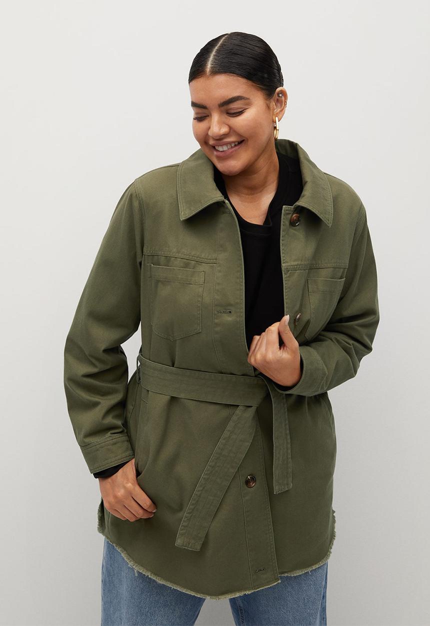 Violeta by Mango - Plus jacket jucy7 - beige/khaki
