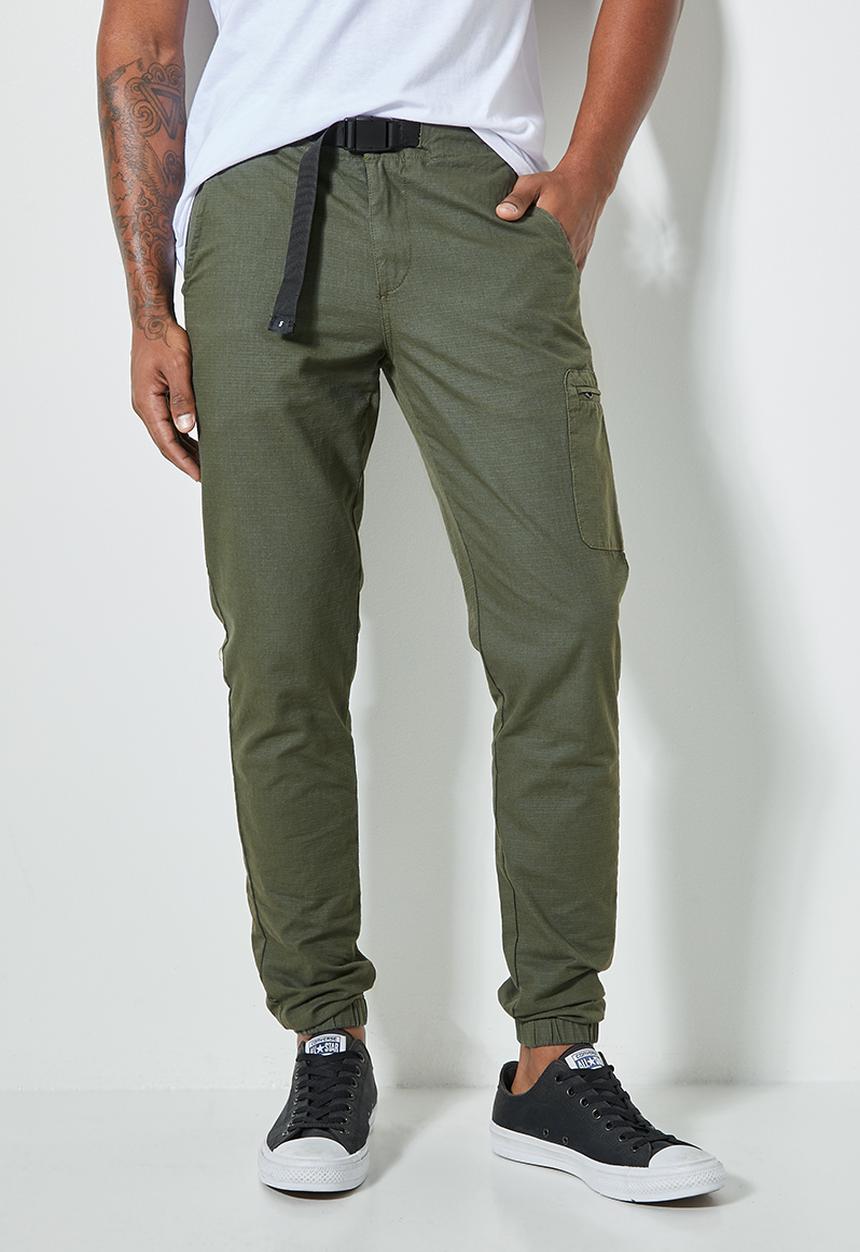 Superbalist - Osaka tapered utility pant - olive 
