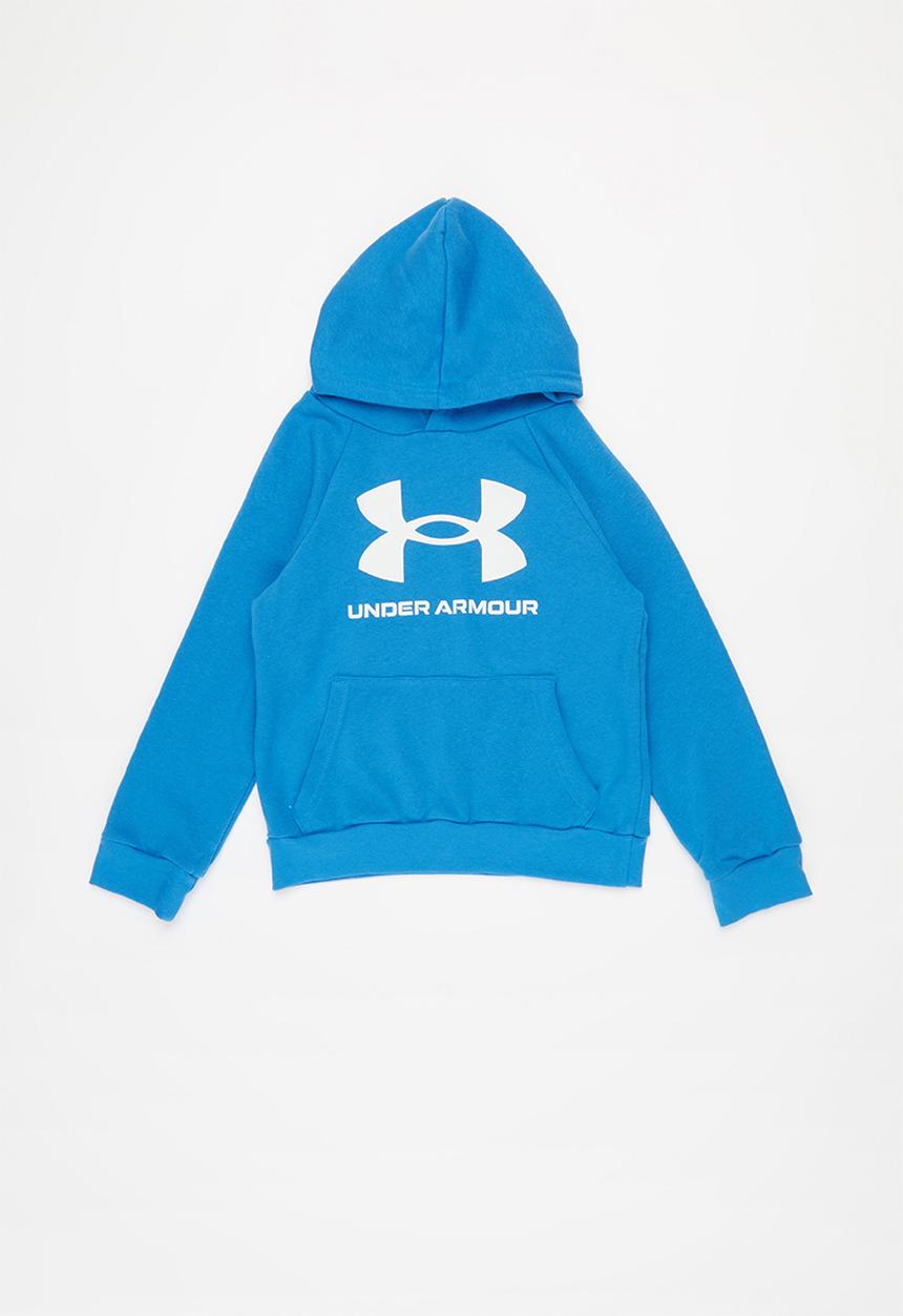 Under Armour - Ua boys rival fleece hoodie - blue & white