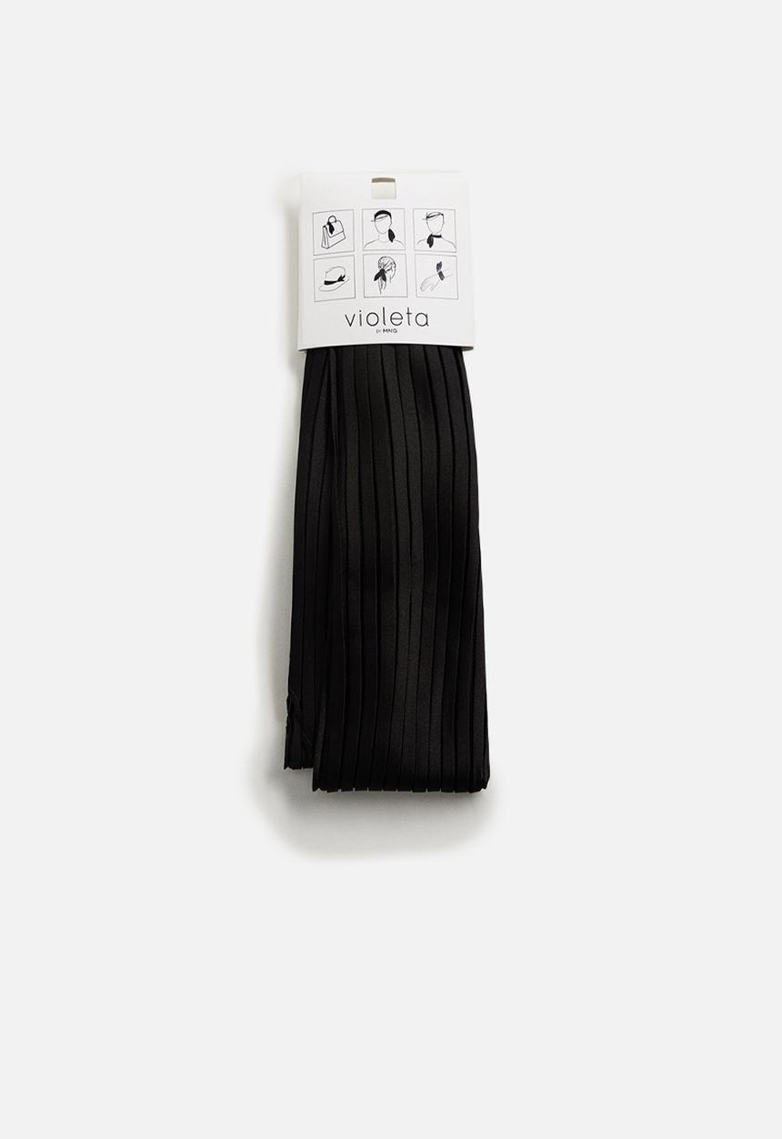 Violeta by Mango - Plain neck scarf / black