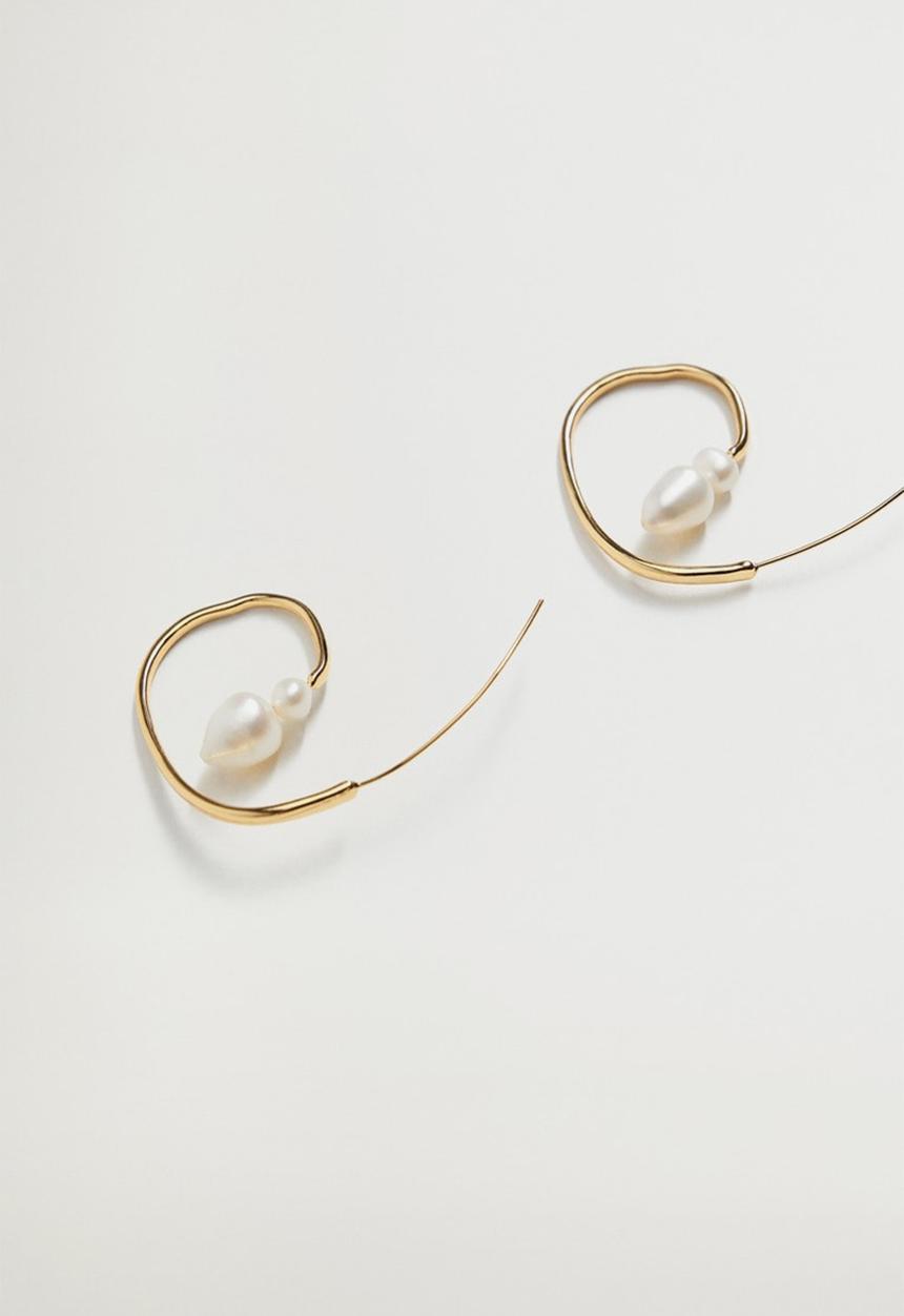 Violeta by Mango - Vega earrings - gold