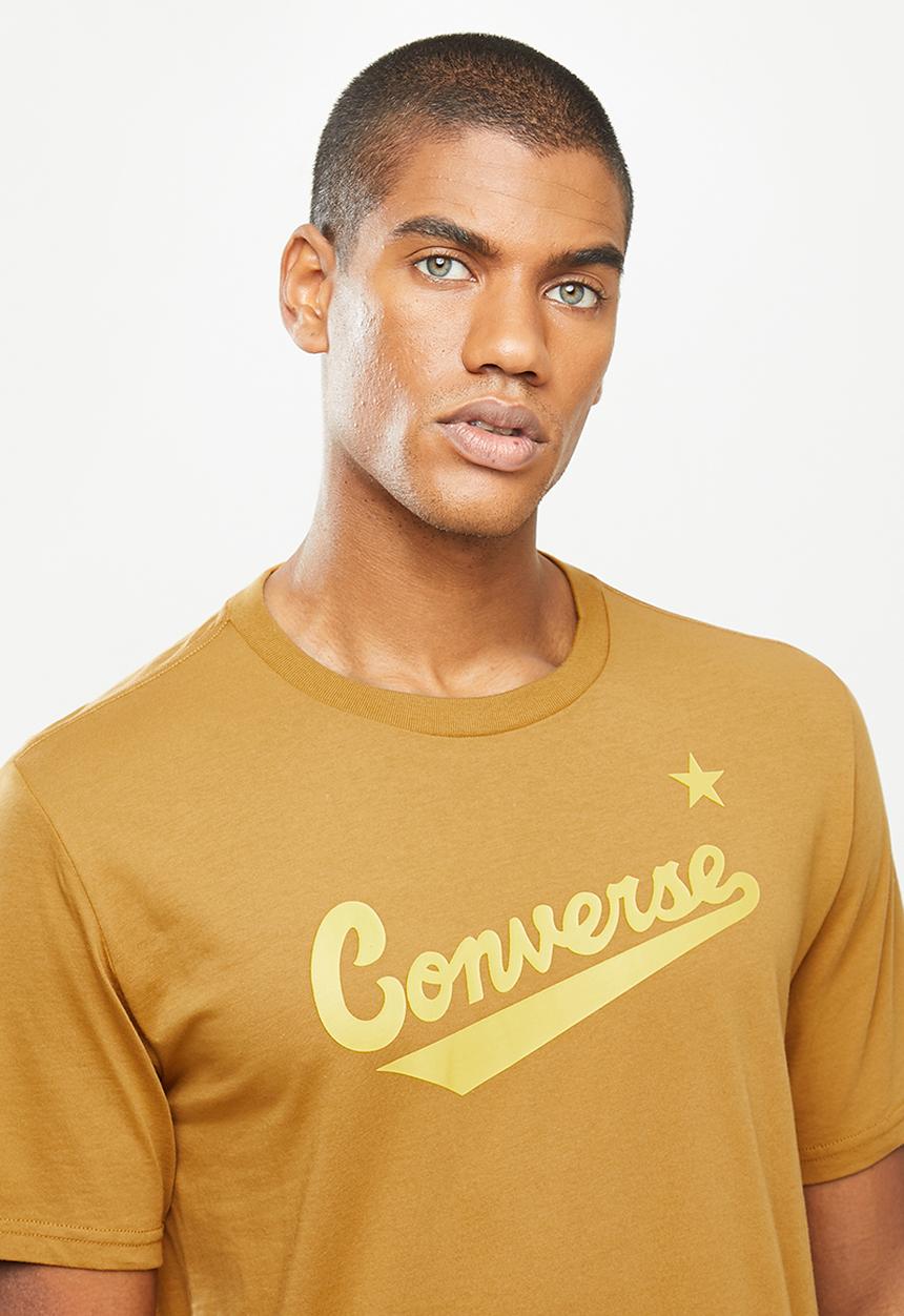 Converse - Scripted logo boost tee - mustard 
