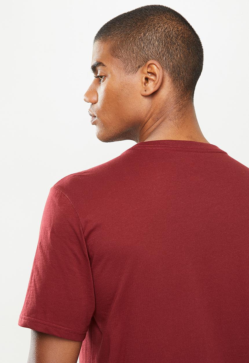Converse - Scripted logo boost tee - dark red 