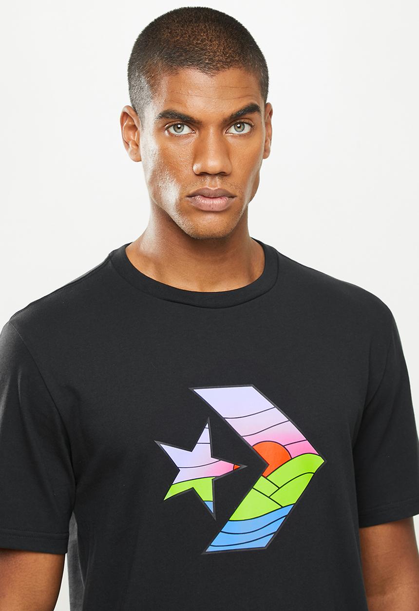 Converse - Summer landscape graphic tee - black