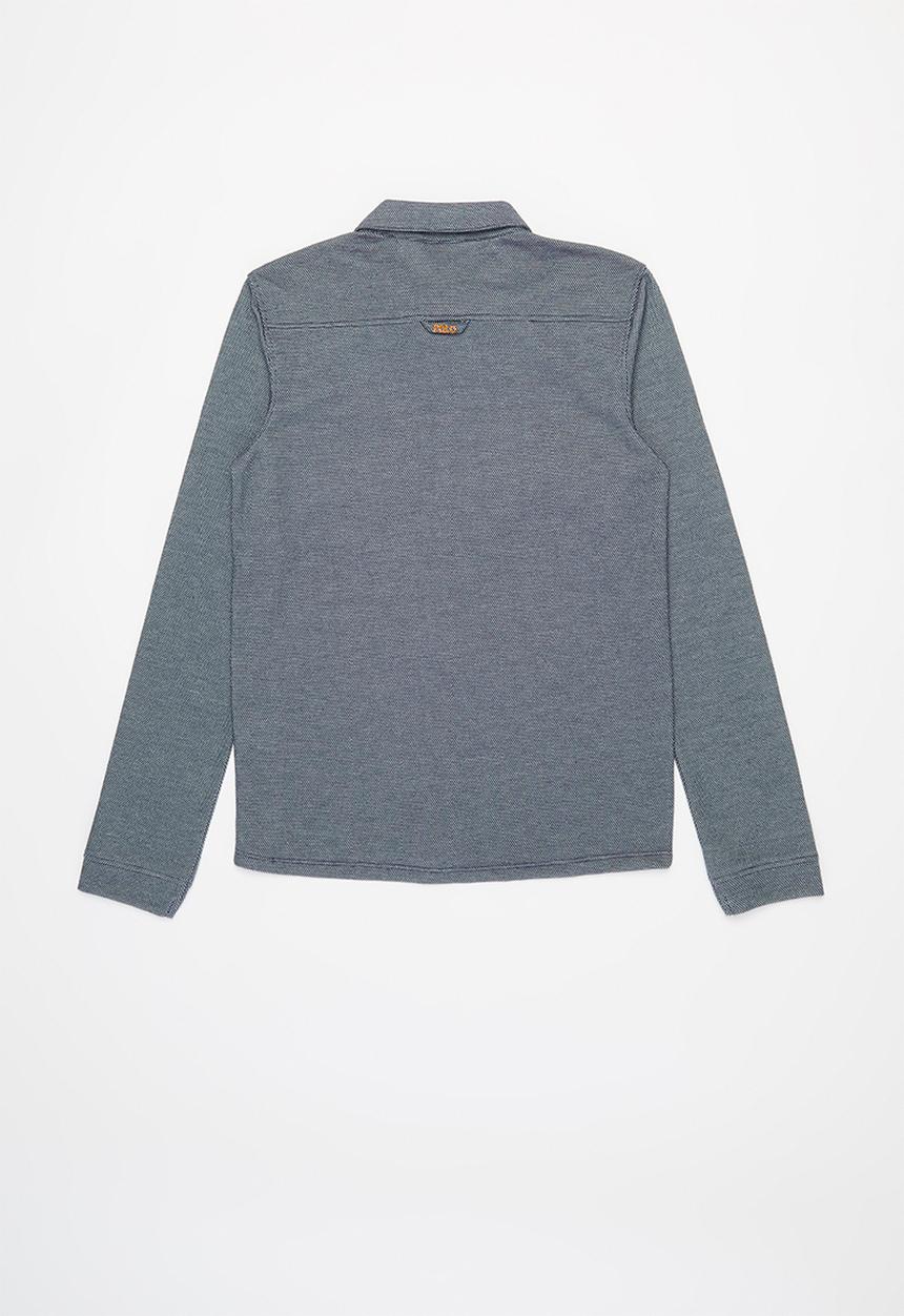 POLO - Boys adrian long sleeve shirt- navy
