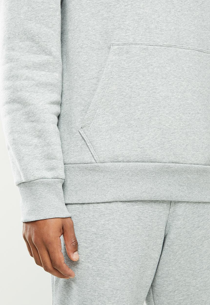 Converse - Embroidered star chevron fleece pullover hoodie - grey