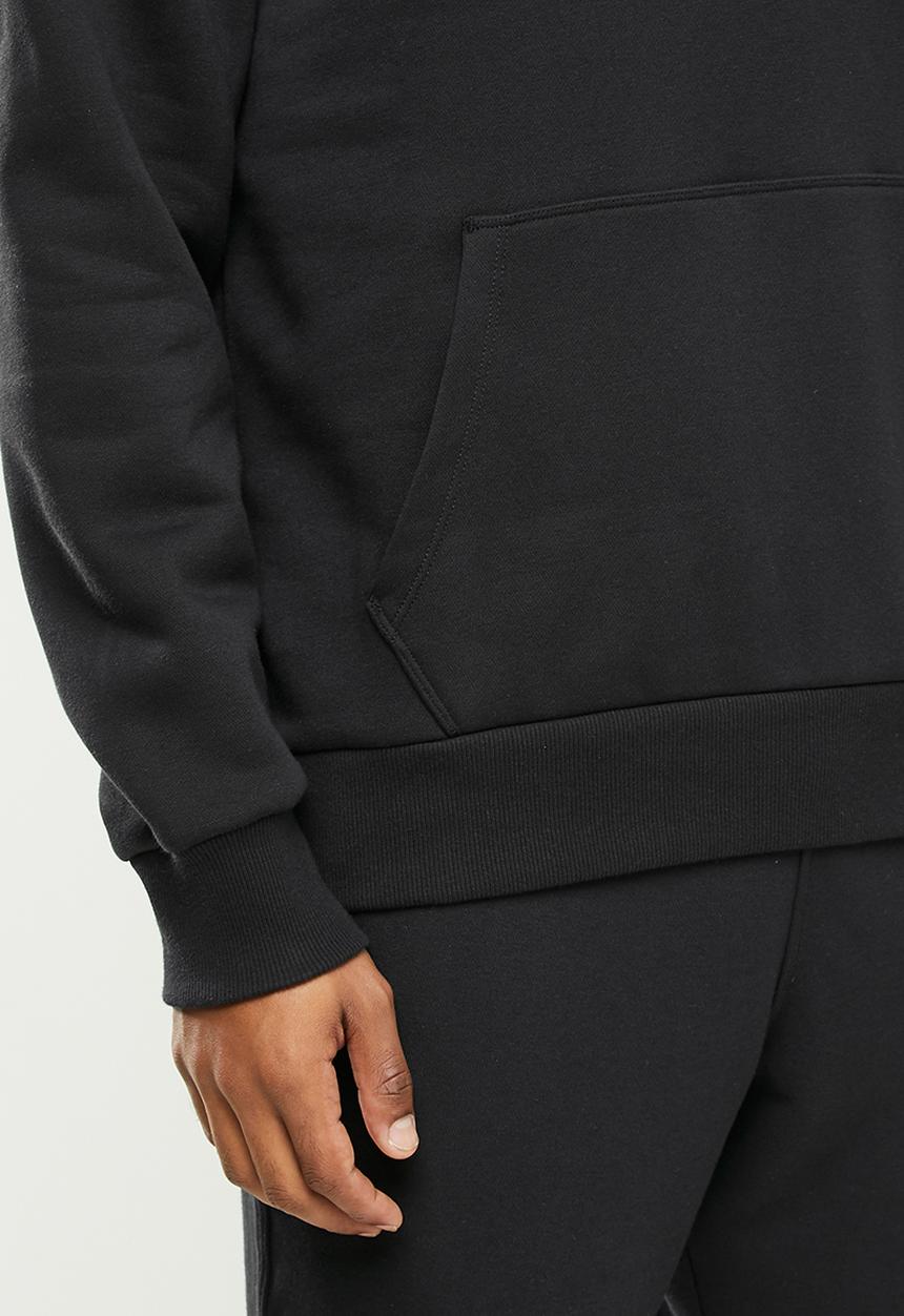 Converse - Embroidered star chevron fleece pullover hoodie - black