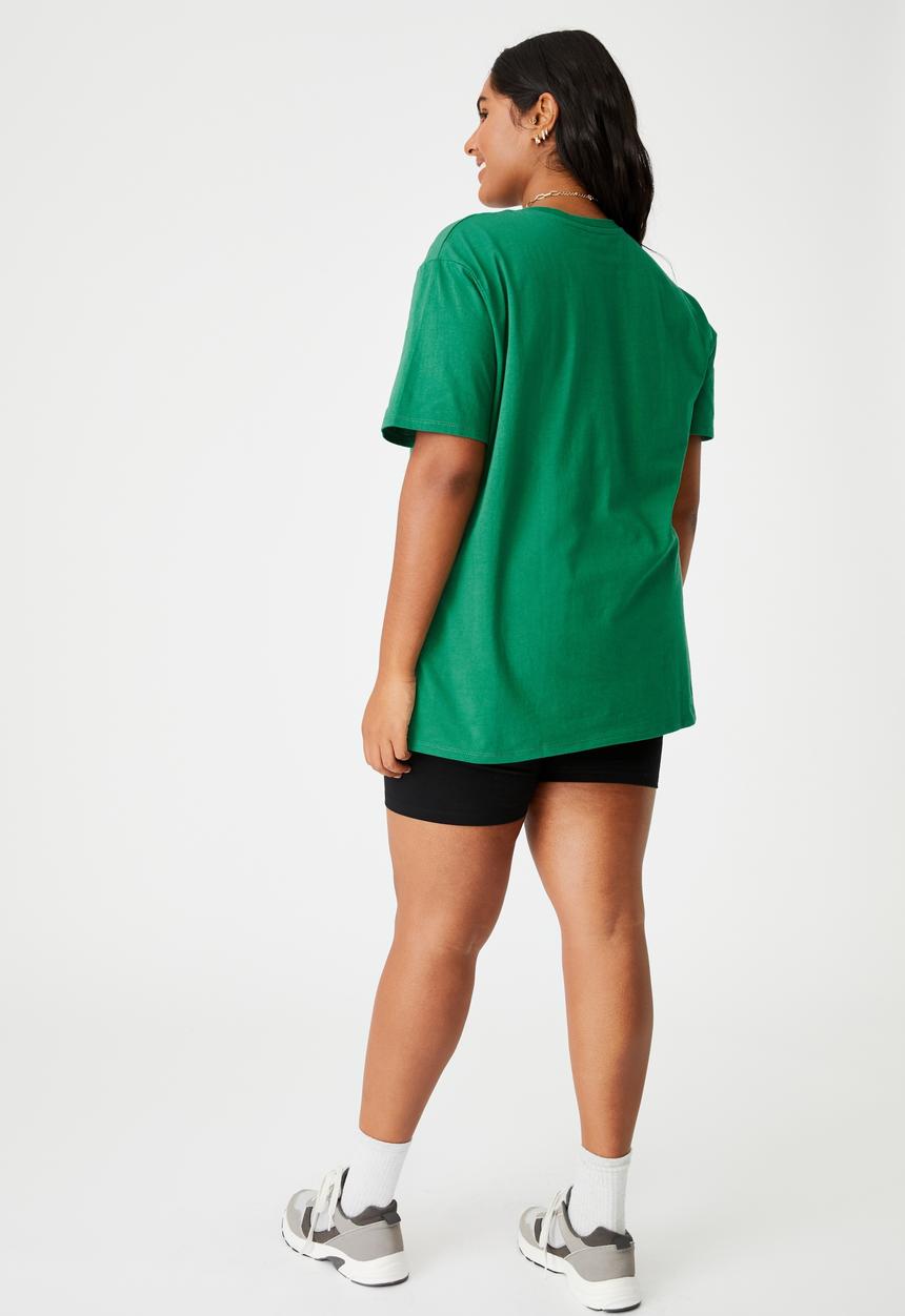 Cotton On - Curve dad short sleeve tee - heritage green