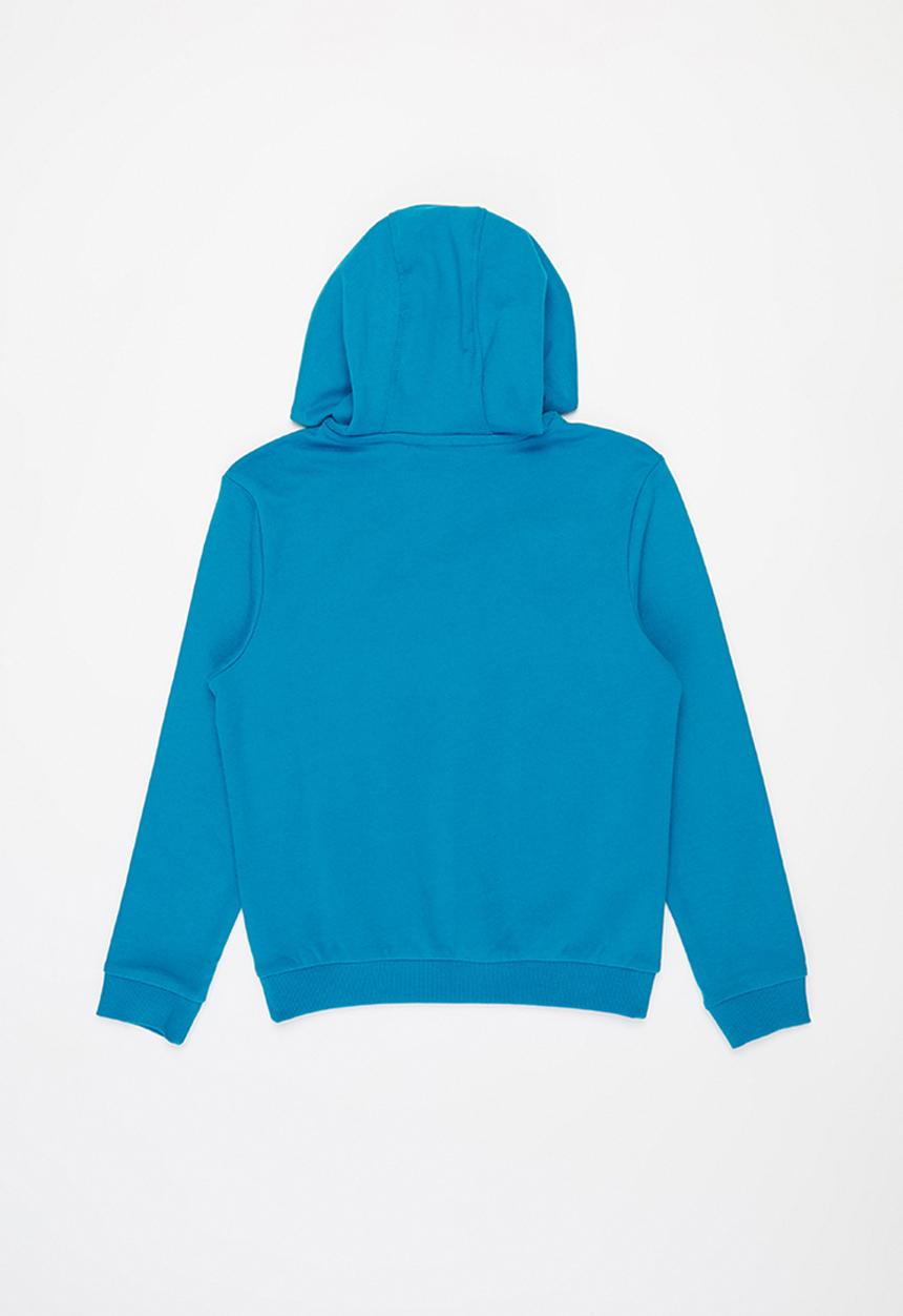 POLO - Boys damian debossed hooded sweater - blue