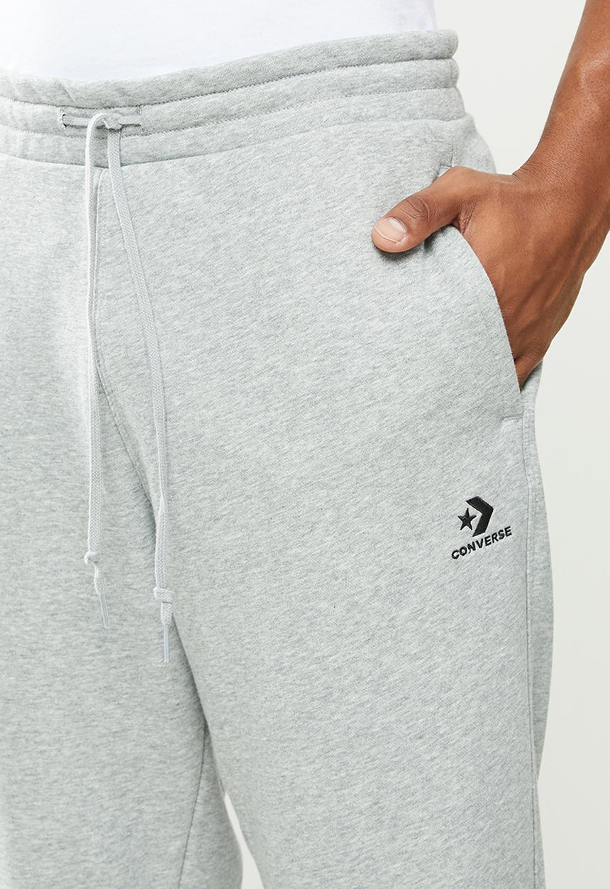 Converse - Converse embroidered star chevron french terry jogger - grey 