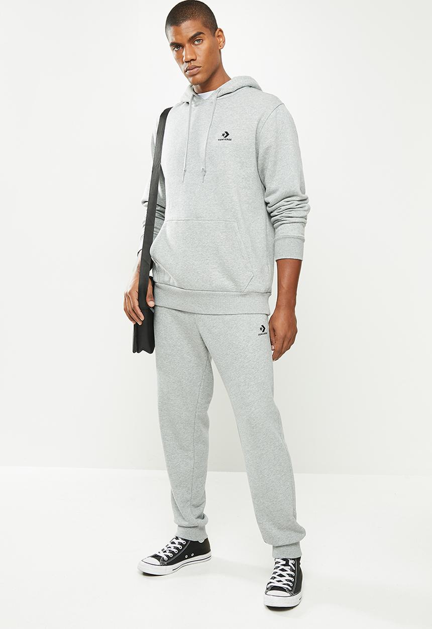 Converse - Converse embroidered star chevron french terry jogger - grey 