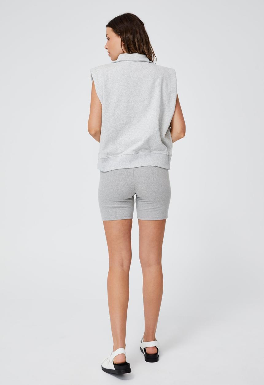 Cotton On - Kora collared sleeveless pullover - light grey marle