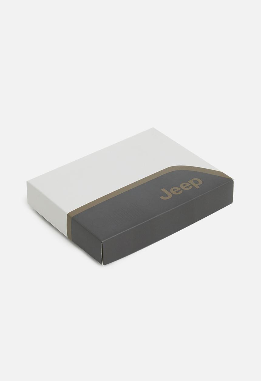 JEEP - Clip zip wallet - brown