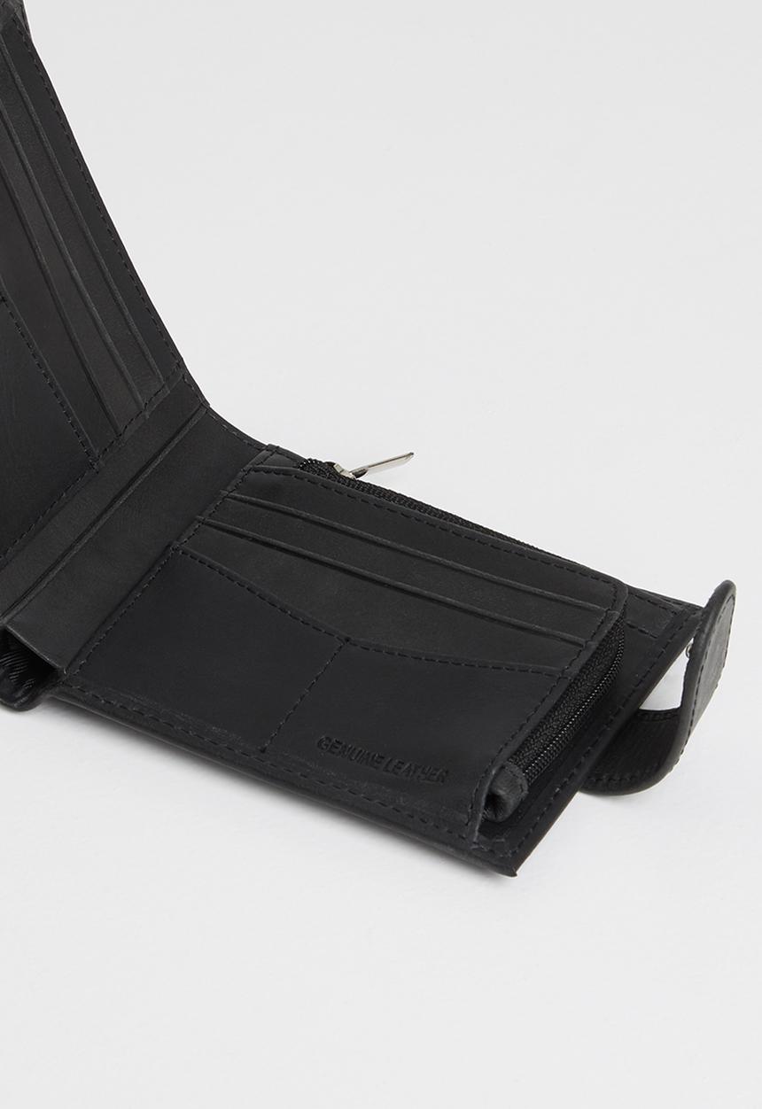 JEEP - Clip zip wallet - black
