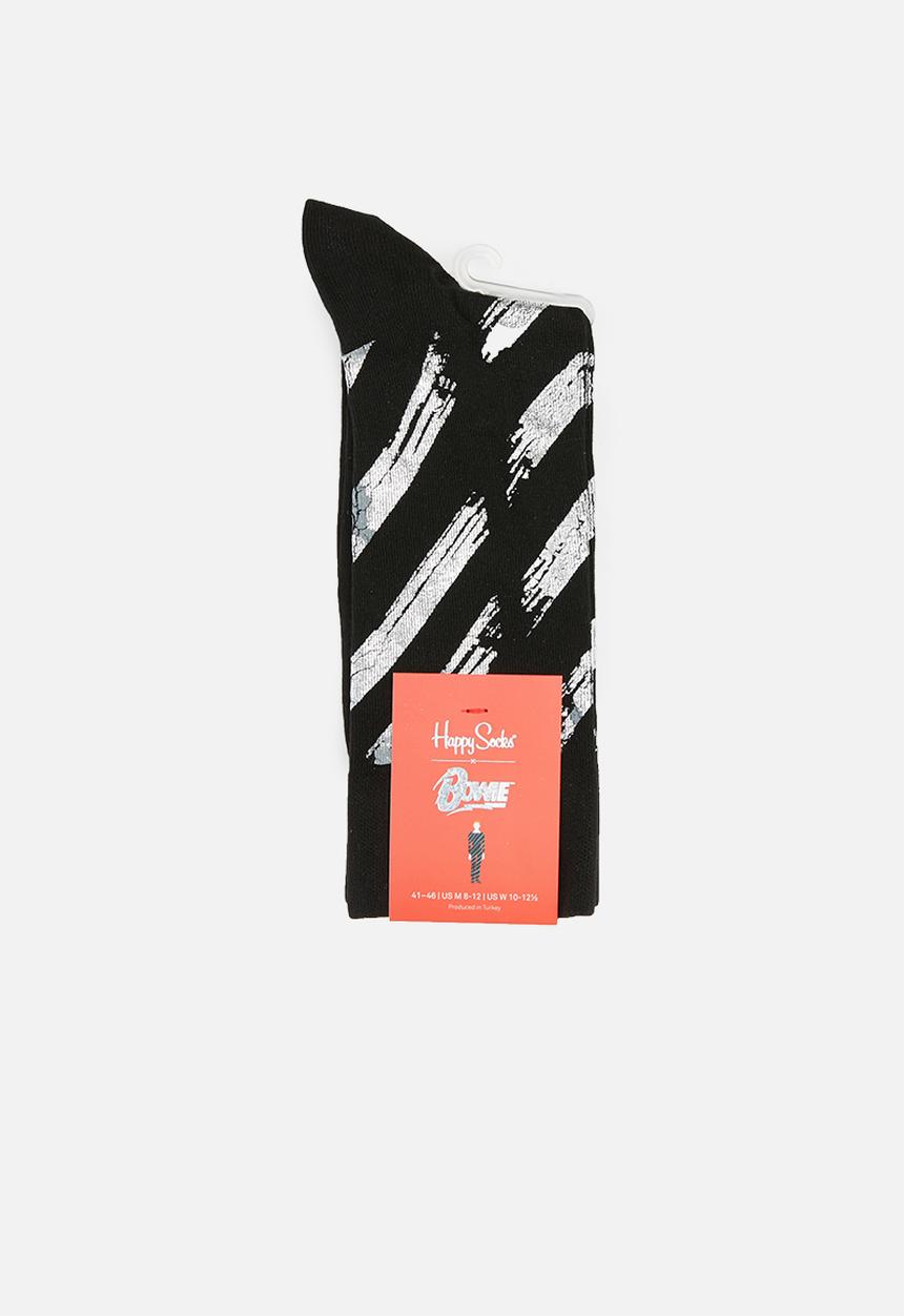 Happy Socks - The silver lining socks - black & silver 