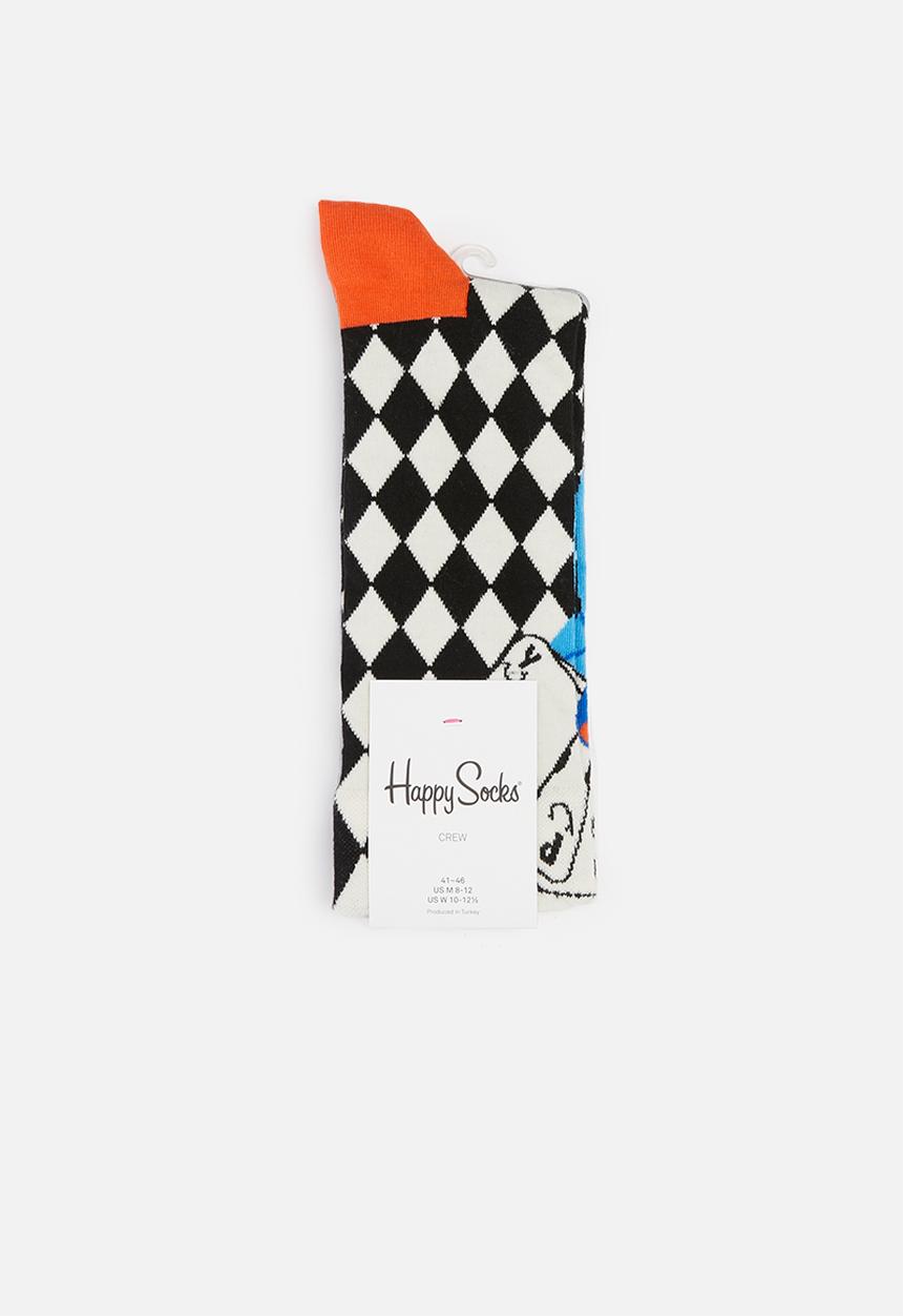 Happy Socks - Lucky winner socks - black & white