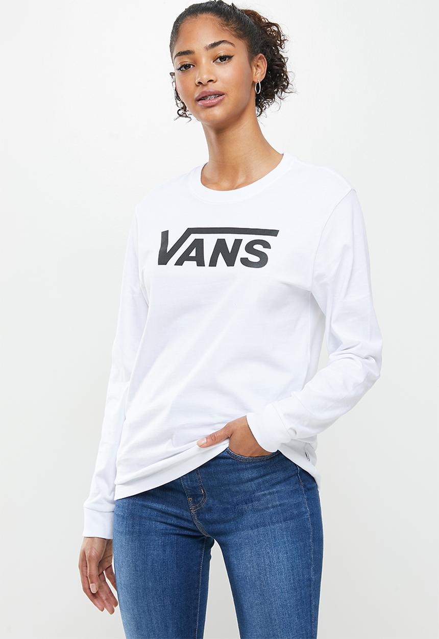 Vans - Flying v classic long sleeve bf - white