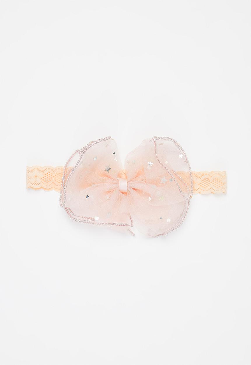 Pop Candy - Bow headband - peach