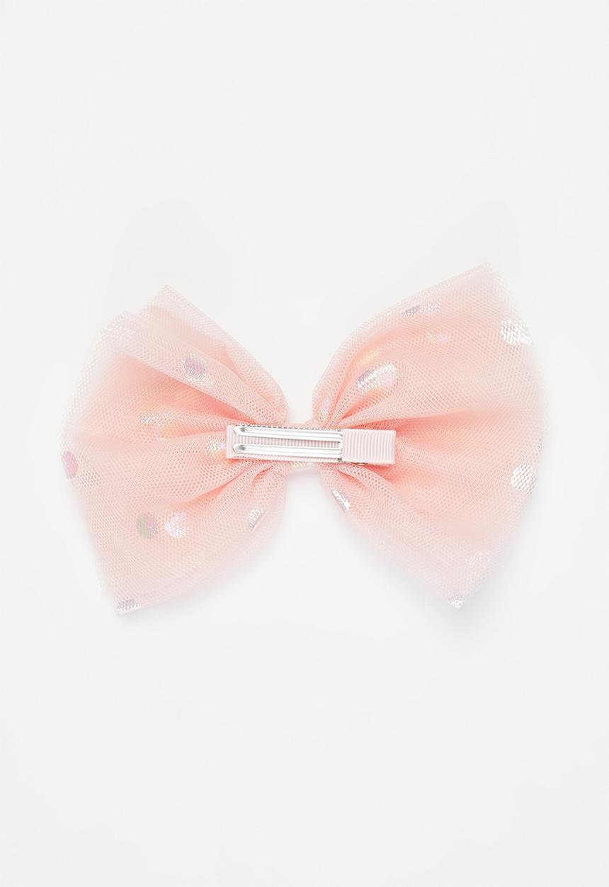 Pop Candy - Girls bow hair clip - peach