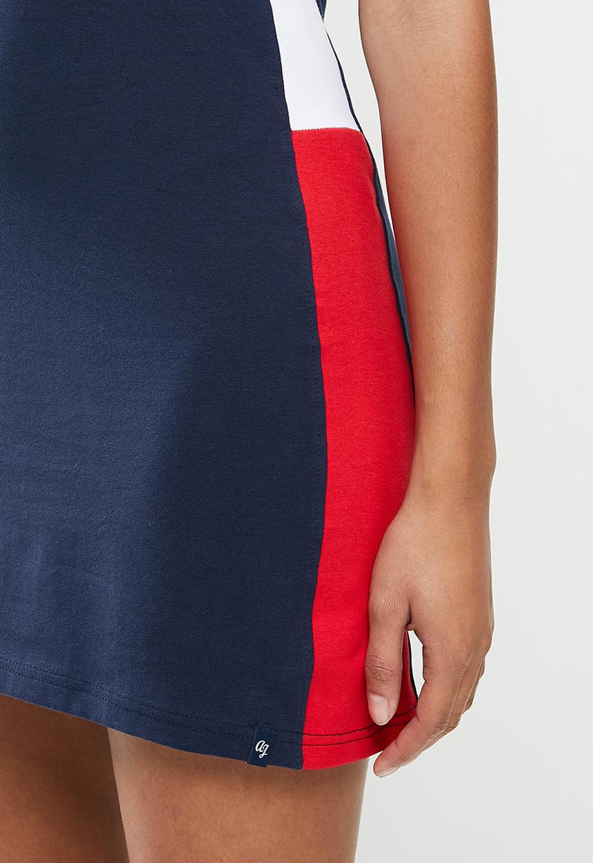 Aca Joe - Sj hooded short sleeve terry dress - navy