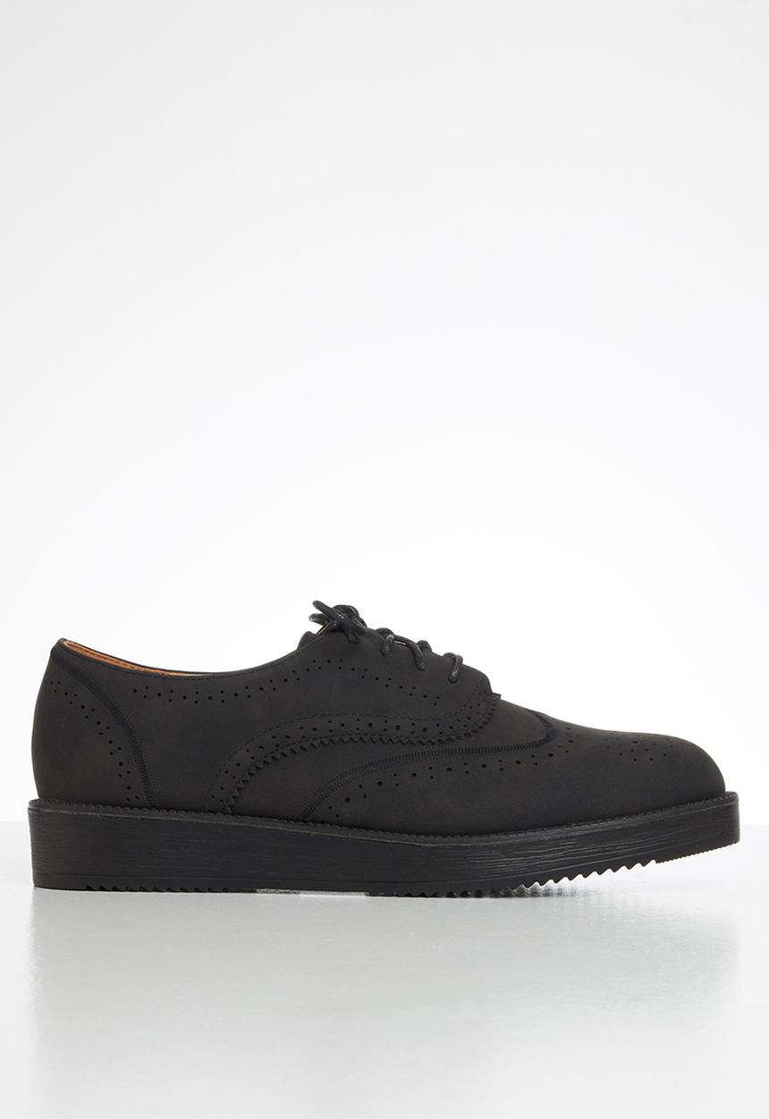 Jada - Lace-up brogue - black