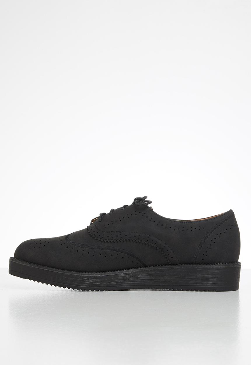 Jada - Lace-up brogue - black