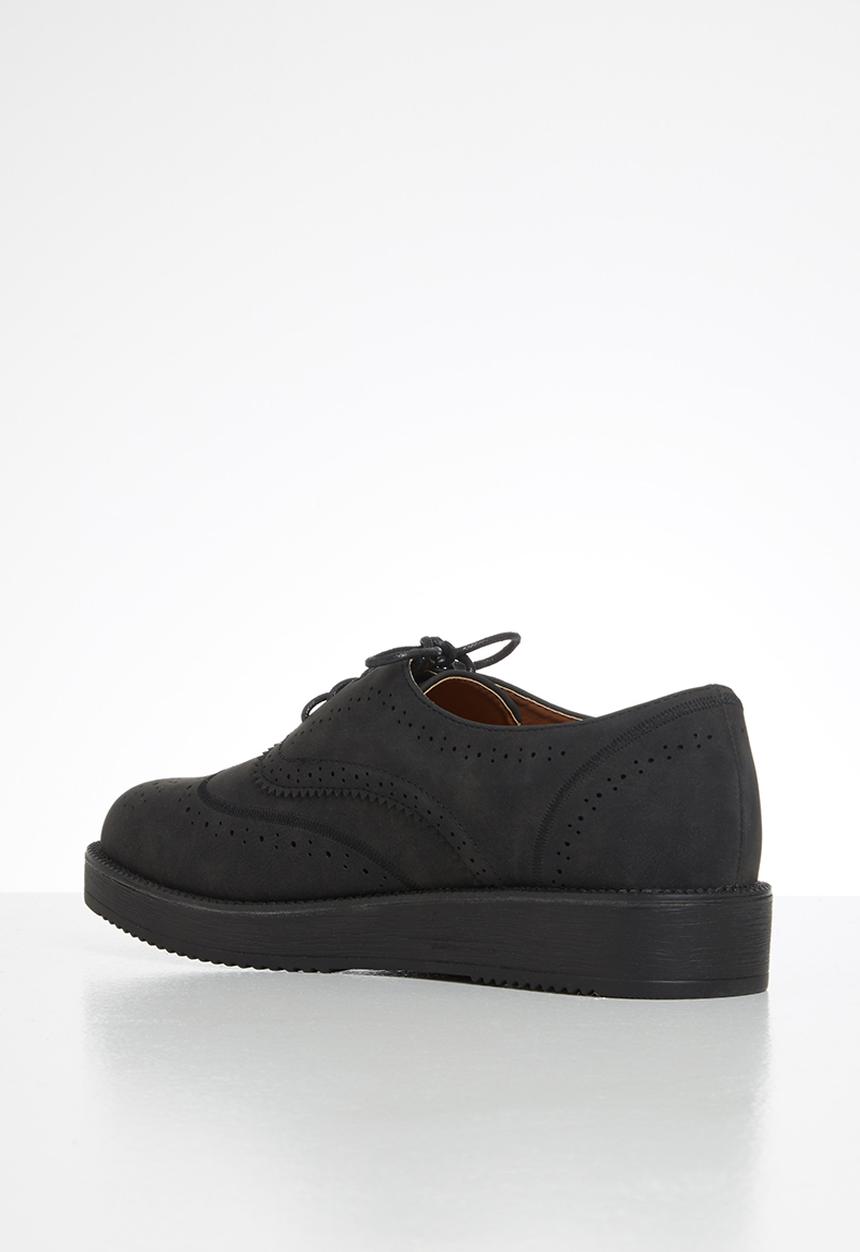 Jada - Lace-up brogue - black