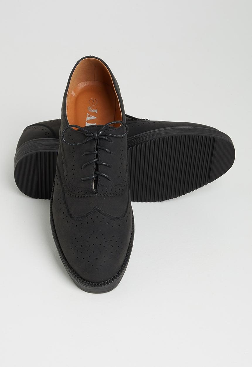 Jada - Lace-up brogue - black