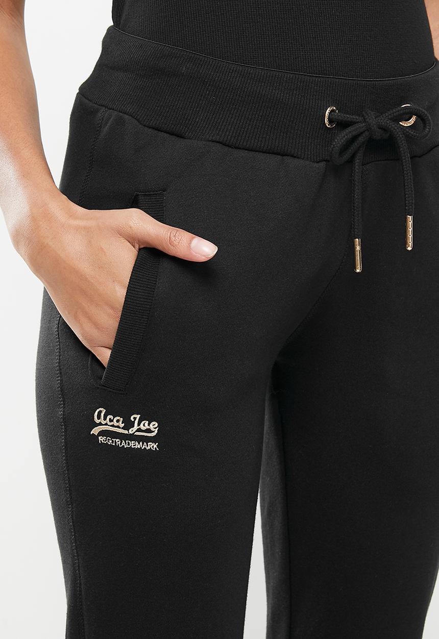 Aca Joe - Small logo joggers - black