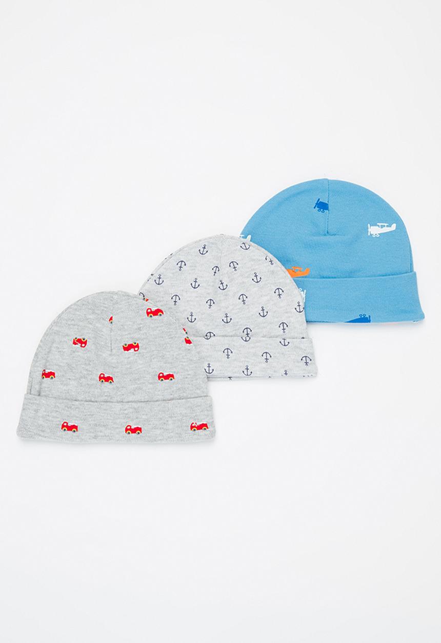 Pop Candy - Boys 3 pack beanies - multi 