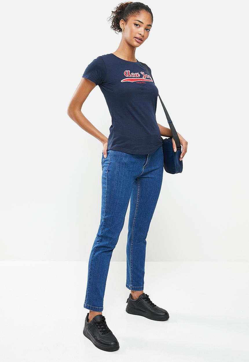 Aca Joe - Crew short sleeve tee - navy