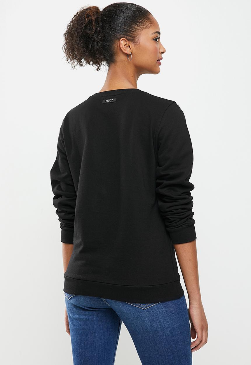 RVCA - Rvca cracked pullover crew - black